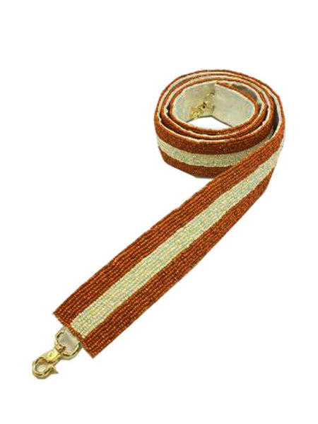 Rust Red Striped Guitar Bag Strap STR-004