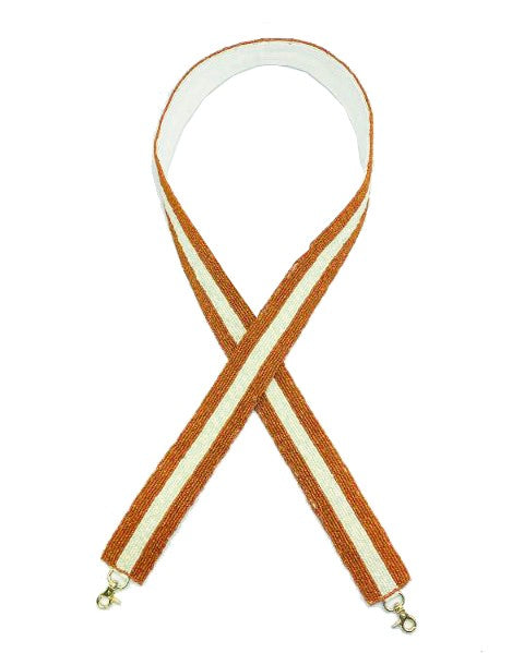 Rust Red Striped Guitar Bag Strap STR-004