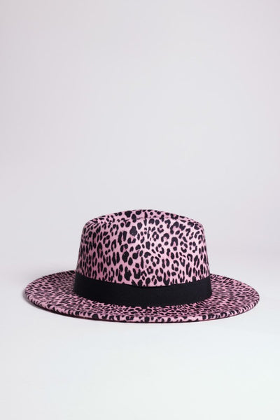 LEOPARD PRINT FEDORA