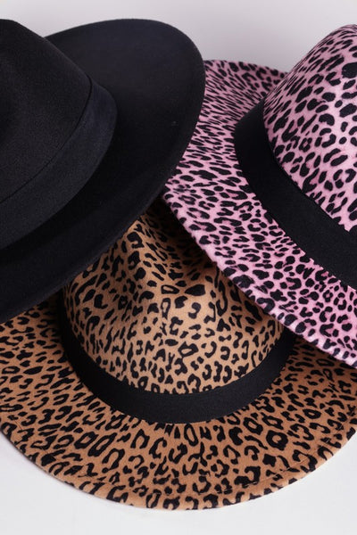 LEOPARD PRINT FEDORA