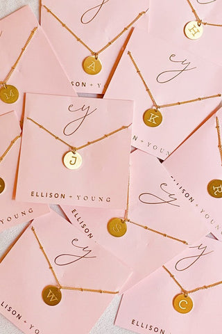 Ellison and Young Singular Charm Initial Necklace