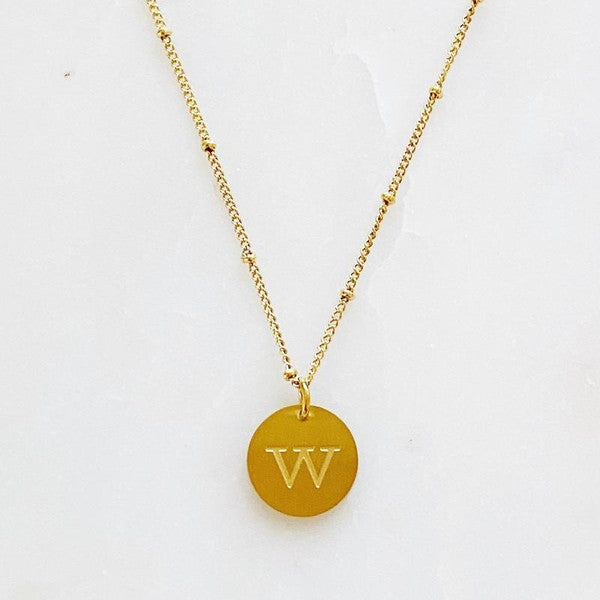 Ellison and Young Singular Charm Initial Necklace