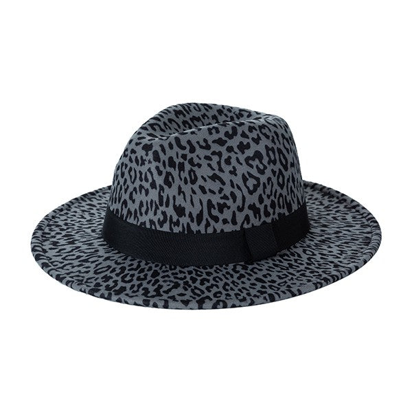 LEOPARD PRINT FEDORA