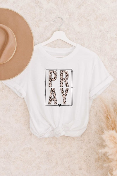 Leopard Pray Graphic Tee