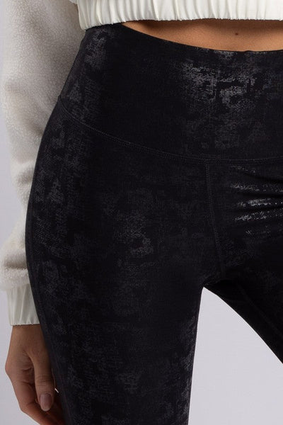 Crackle Glaze Foil Highwaist Leggings