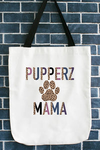 Leopard Pupperz Mama Graphic Tote Bag