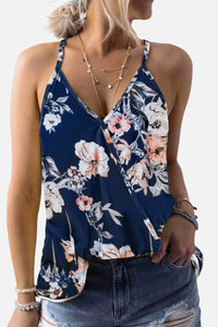 Floral Print Wrap Camisole