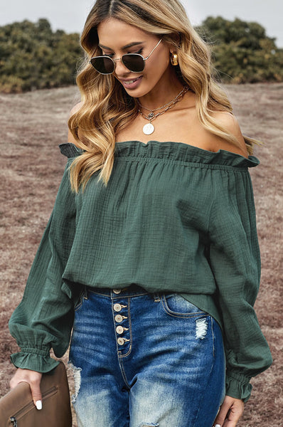 Off-The-Shoulder Ruffle Top