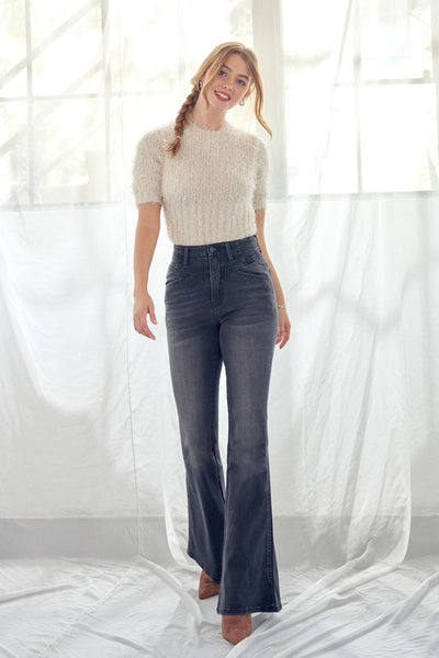 Kancan High Rise Flared Leg Jeans