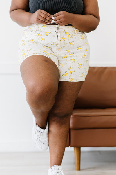 Judy Blue Golden Meadow Full Size Shorts