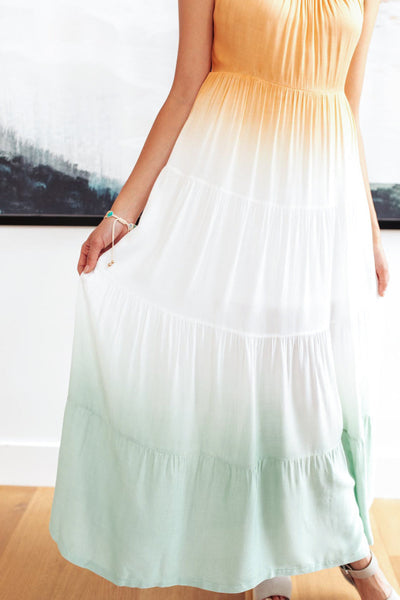 Ombré Skies Tiered Dress