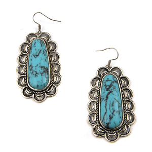 Treasure Navajo Stone Earrings Turquoise