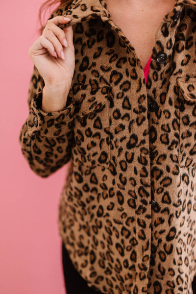 Jodifl Driving Me Wild Full Size Run Leopard Jacket