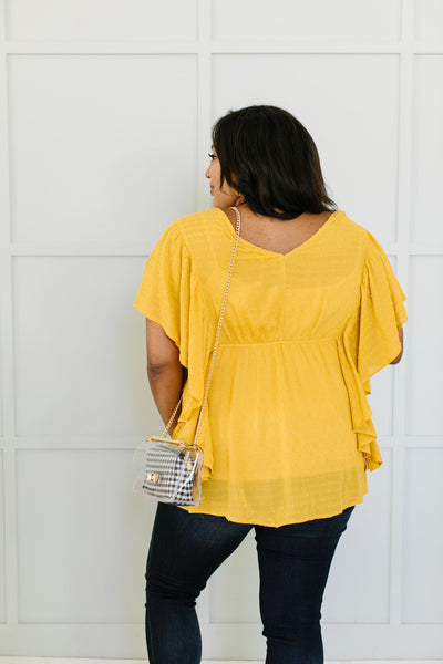 Fly Away Home Blouse In Honey