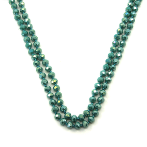 60 inch bead necklace turquoise